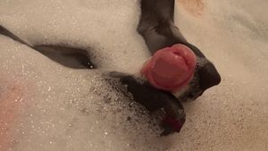 Wet Nylon Footjob