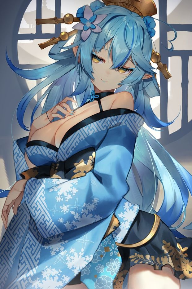 Big Tiddies and Blue Hair