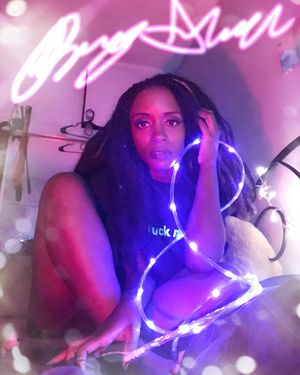 Lke the sign on her shirt