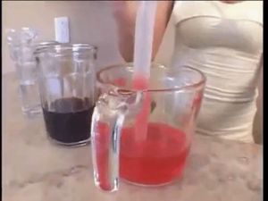Haley makes a cum cocktail