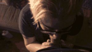 she lovingly sucks her lover's cock