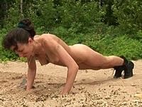 sexy soldier naked workout