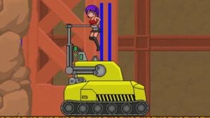 Sae gets humped by a giant robot cleaner and she climax 1/3