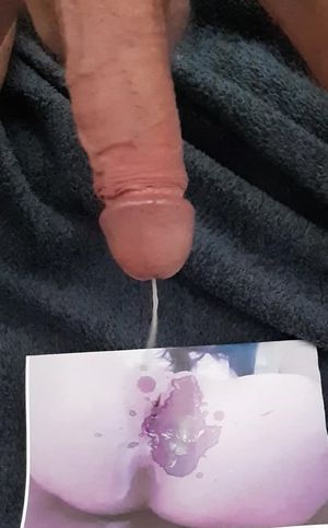 Cum tribute for @FrenchSlutty...my cock cumming on her hot pussy