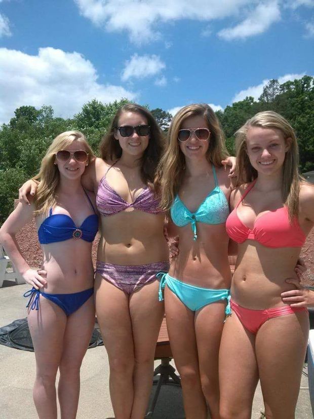 4 cute teen bikinis