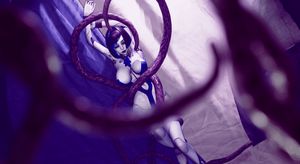 Robo Hot Chick teases with Tentacle Monster