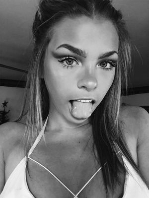 Tongue out and ready