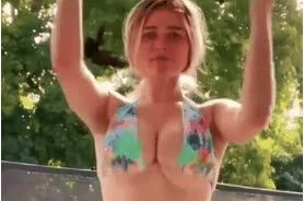 Jumping big boobs