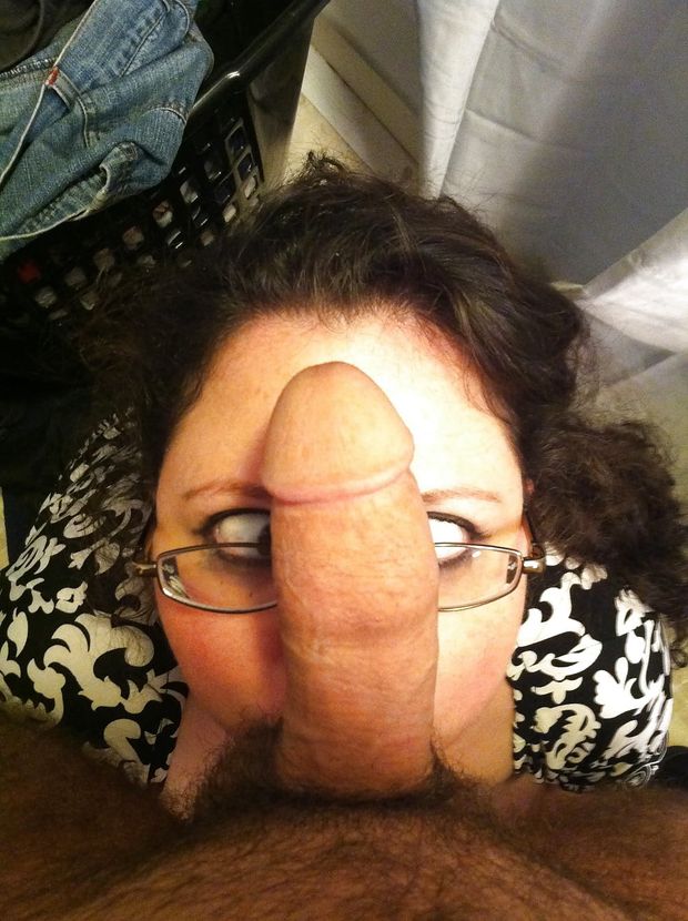 Thick cock nicely resting on fat BBW cross eyed bitch