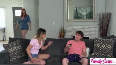 Swap Sis "I'm not taking my clothes off in front of this creep"