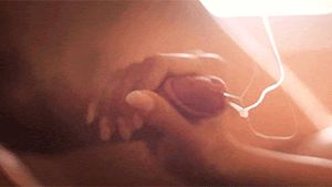 Jerking off one big load