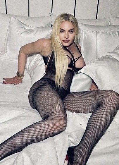 Madonna in fishnets