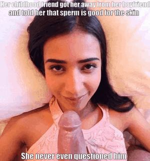 She thought it was weird, but she wanted her skin to be beautiful for her boyfriend so she let him give her daily face masks like this