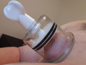 Close-up on my big nipple