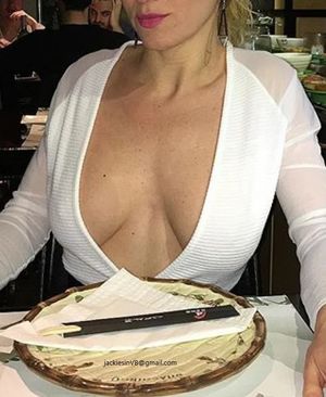 Dressed to impress the waiter ... and waitress!