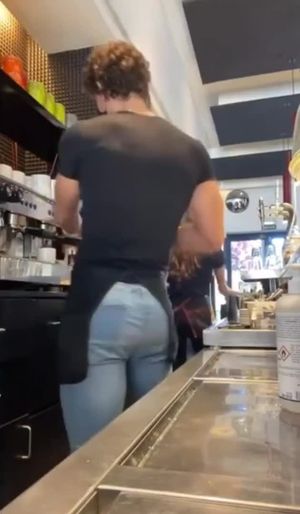 muscle hunk in jeans