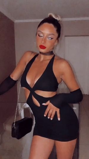 hot blonde latina very to party sex whit a hot mini dress