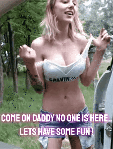 Being alone with daddy makes me horny