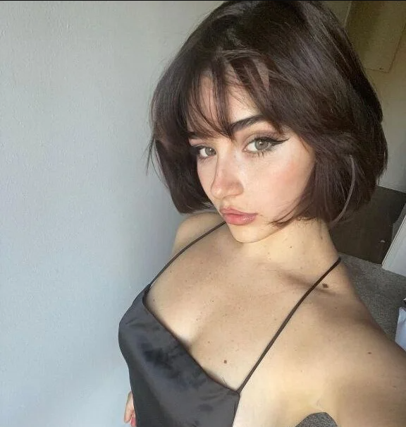 short hair brunette