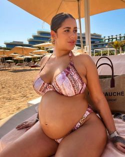 pregnant beach