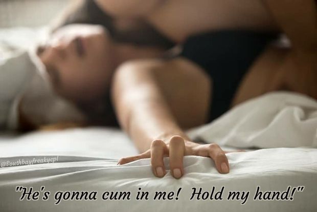 Hold her hand