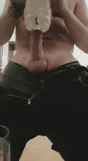 Working my fat cock with my fleshlight