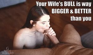 You jerk your little beta-dick watching your wife suck a real man's alpha-cock