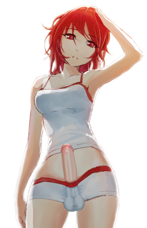 redhead futa with a boner