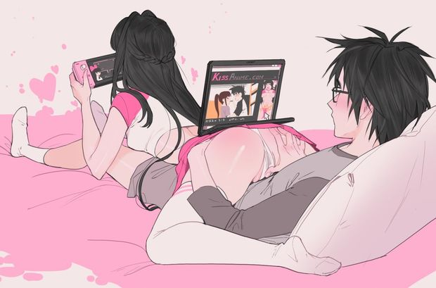 brother and sister enjoy their company