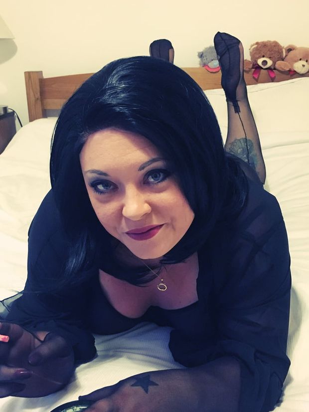 Charming plump woman
