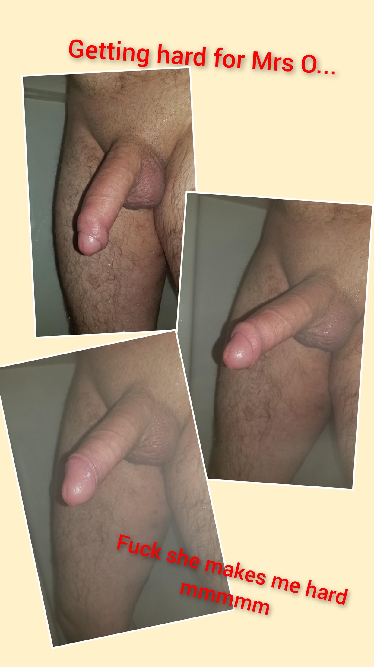 Getting hard and my foreskin sliding back as l do mmmm
