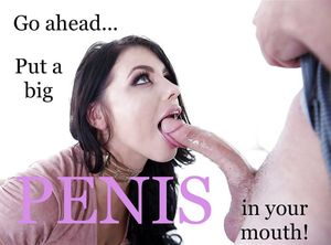 In The Mouth Sissy Caption
