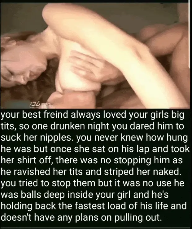 Gf makes friend cum in cervix from tits