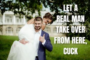 Bull take your wife from here