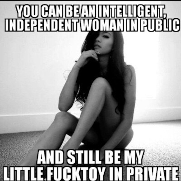 It's true. I run my own business, but when I go home at night....