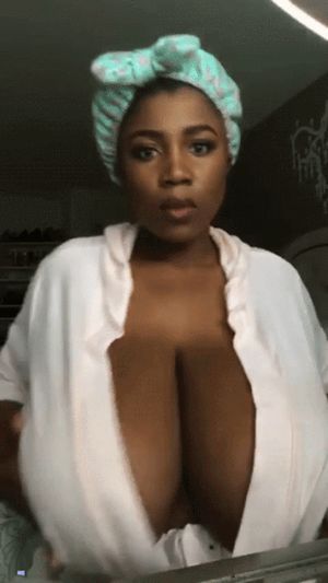 shaking those massive black titties