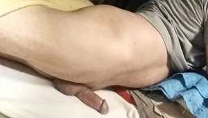 I love to caress my sperm gland on the sheets while you watch me. Stroke your cock as I cum looking at your sexy shaft.