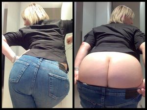 Lovely fat ass jeans mom