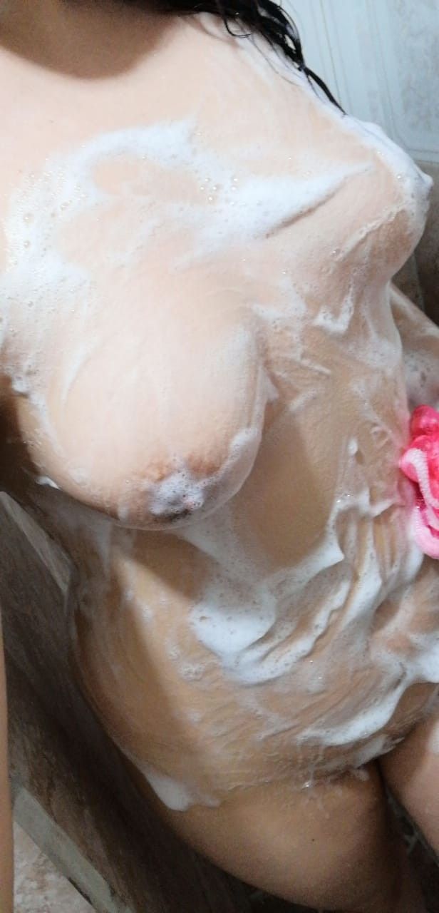 Taking a shower