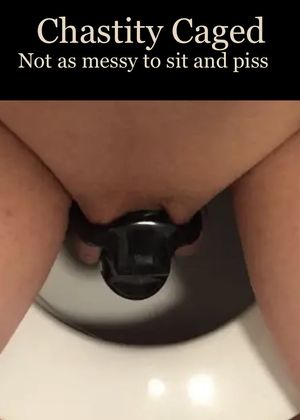 She likes to see him sit to piss