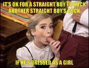 True..you get more offers in a dress an wig...