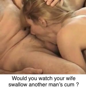 Would you watch her suck cock?