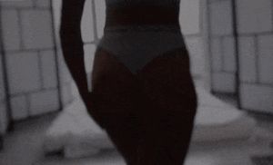 Strutting in her Calvins