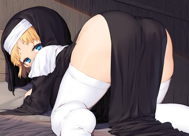 Cute nun