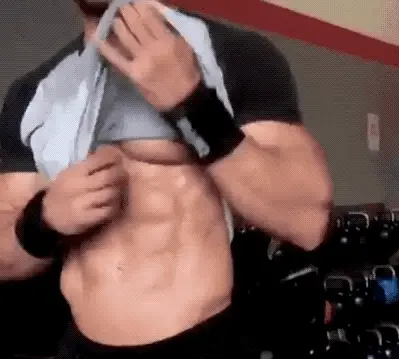Sweaty hunk