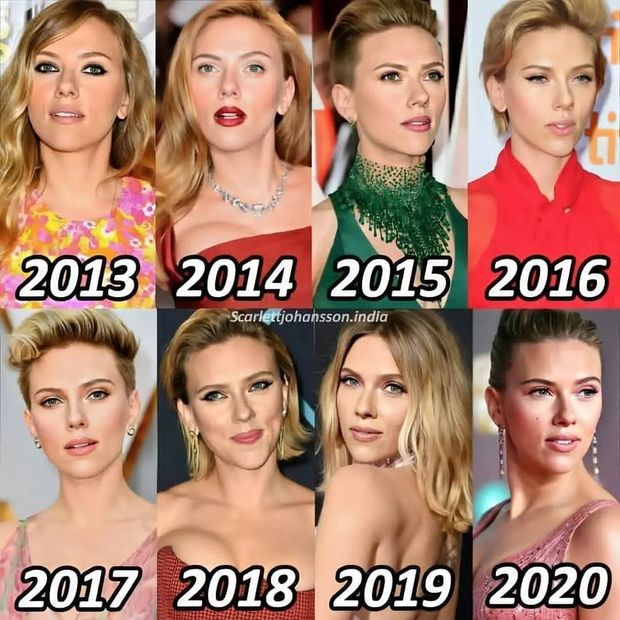 Scarlett Johansson thru the years.