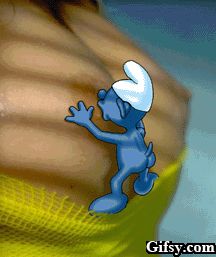 Suck that titty little Smurf bro