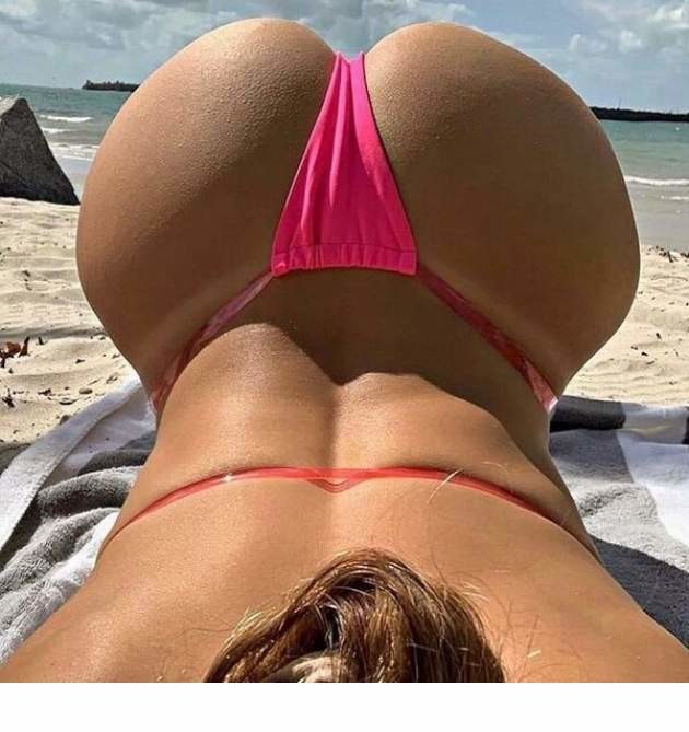 ass up at the beach