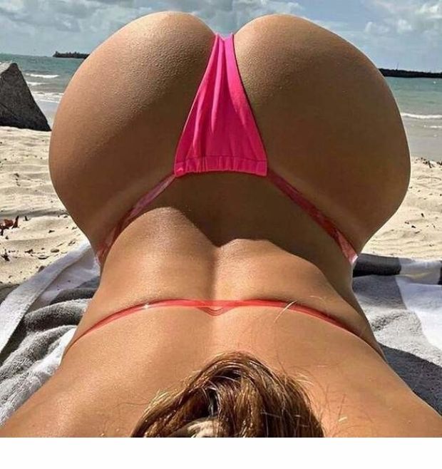 ass up at the beach