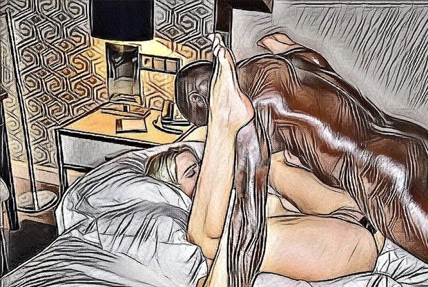 Submitting to her bull